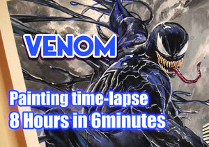 Painting Venom♥: TIME-LAPSE video